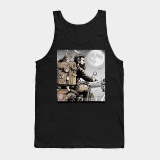 Cat Dad and Biker Tank Top